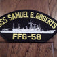 USS SAMUEL B. ROBERTS FFG-58 U.S NAVY SHIP HAT PATCH U.S.A MADE HEAT TRANSFER