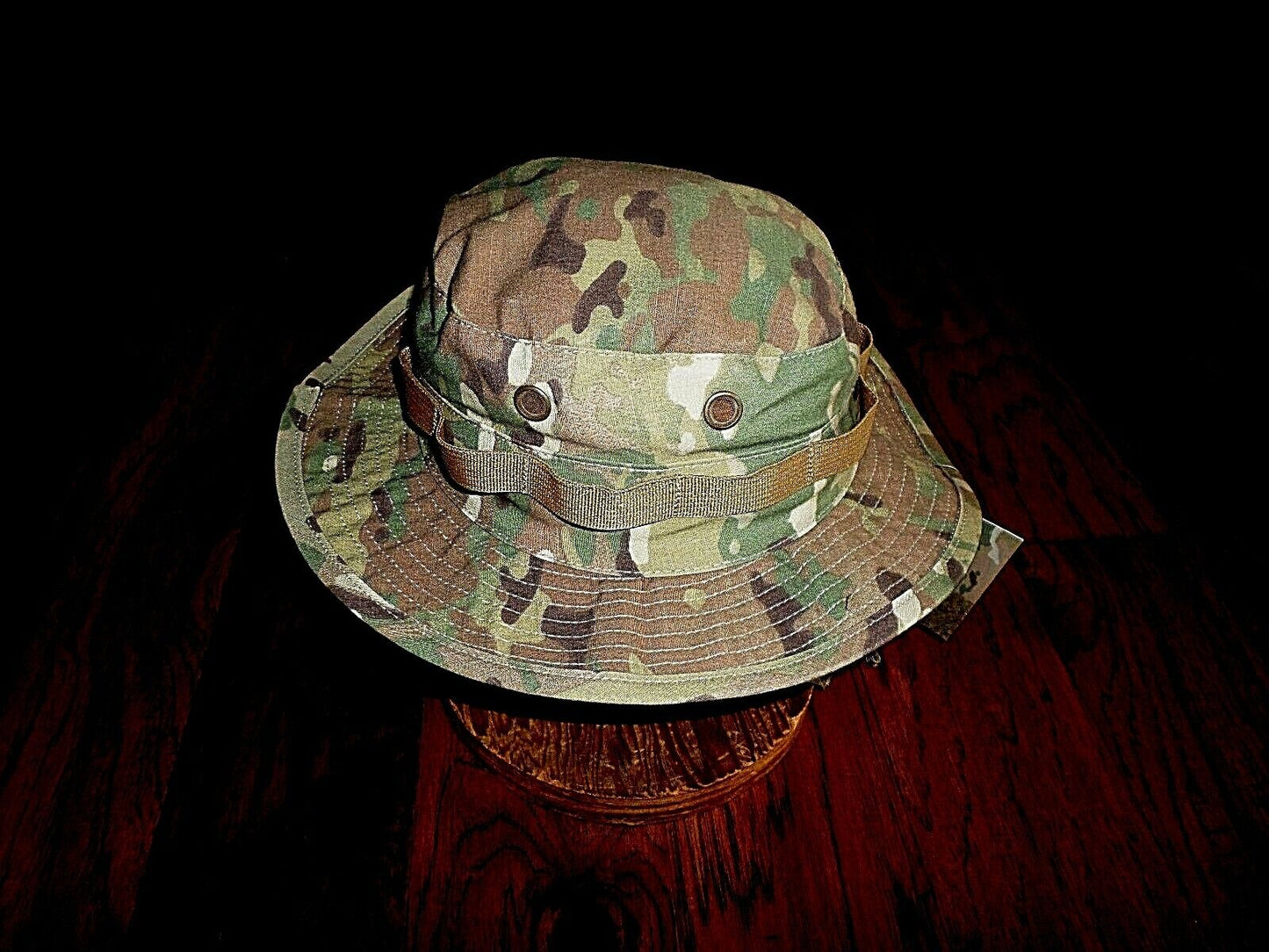 MULTICAM ARMY CAMOUFLAGE BOONIE HAT RIP STOP TYPE II HOT WEATHER HAT MEDIUM
