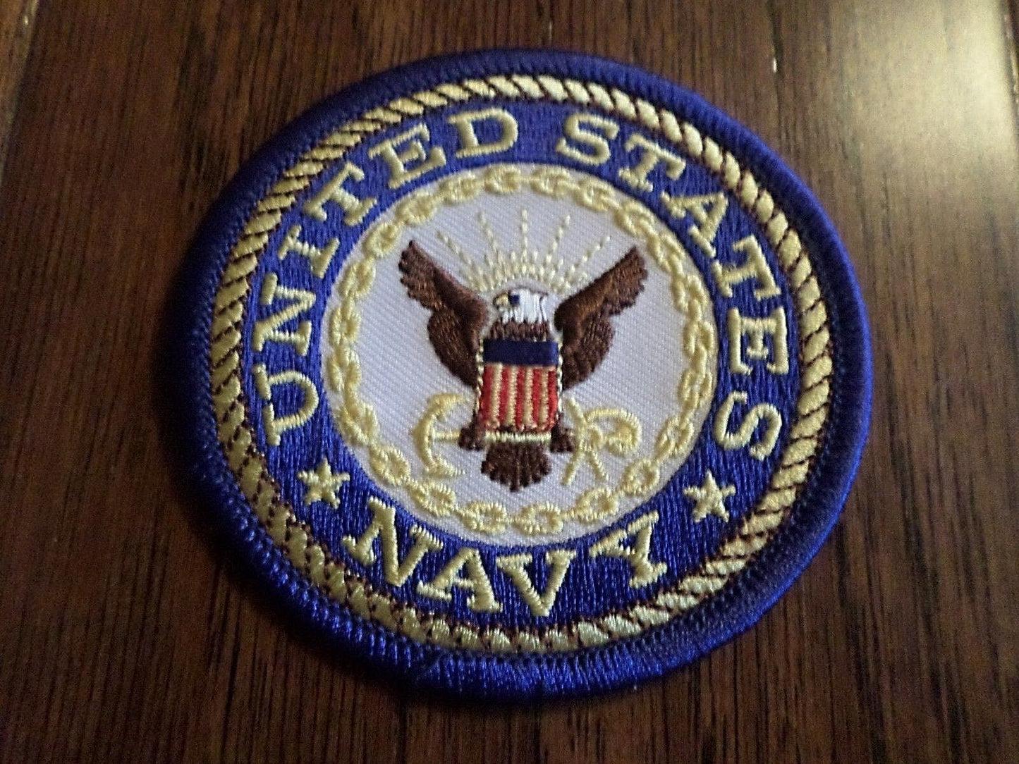 U.S. MILITARY NAVY EMBROIDERED PATCH UNITED STATES NAVY 3" X 3" NEW