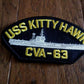 U.S NAVY SHIP HAT PATCH USS KITTY HAWK CVA-63 SHIP PATCH NAVY CARRIER U.S.A MADE