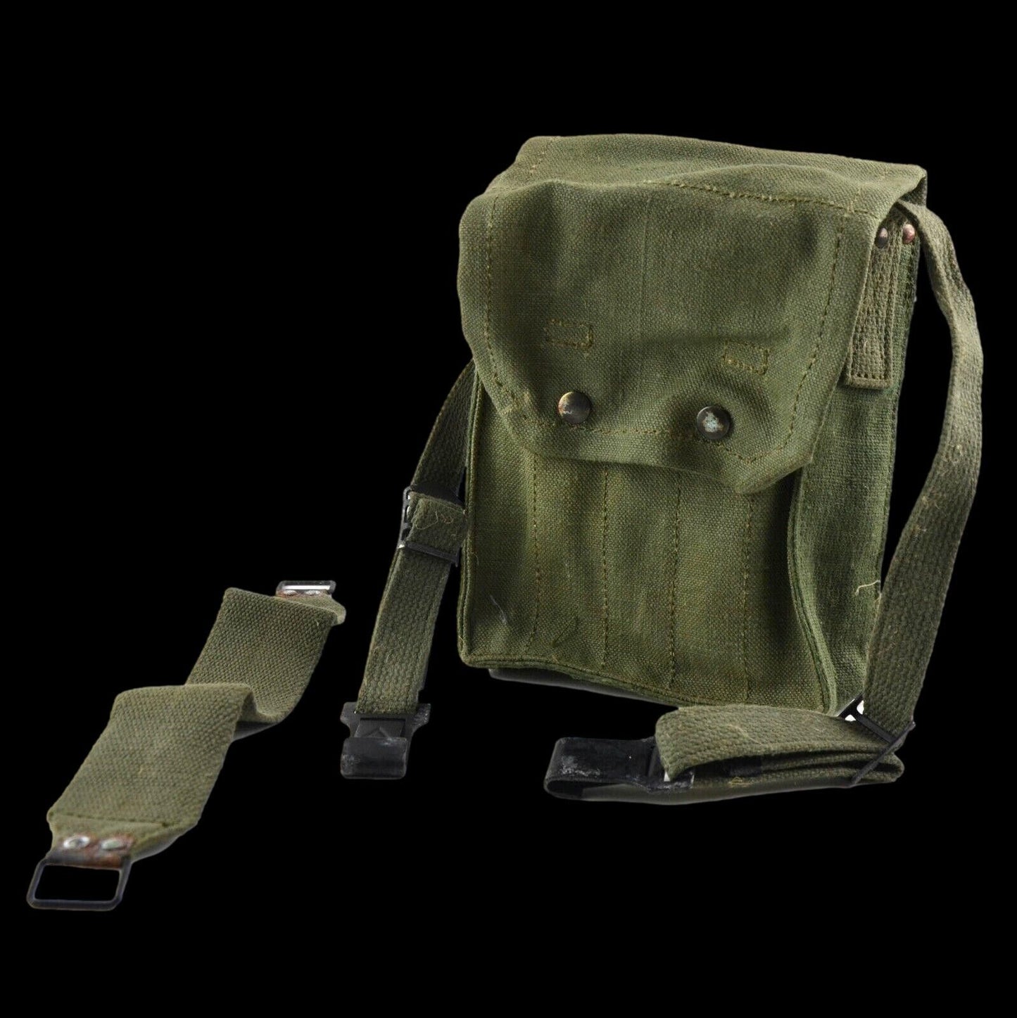 French military mat rifle magazine pouch 5 cell ammo shoulder bag genuine