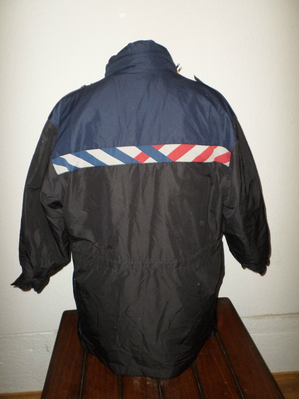 DUTCH POLICE WOMEN'S GORE-TEX COLD WEATHER COAT BLACK WITH BLUE TRIM