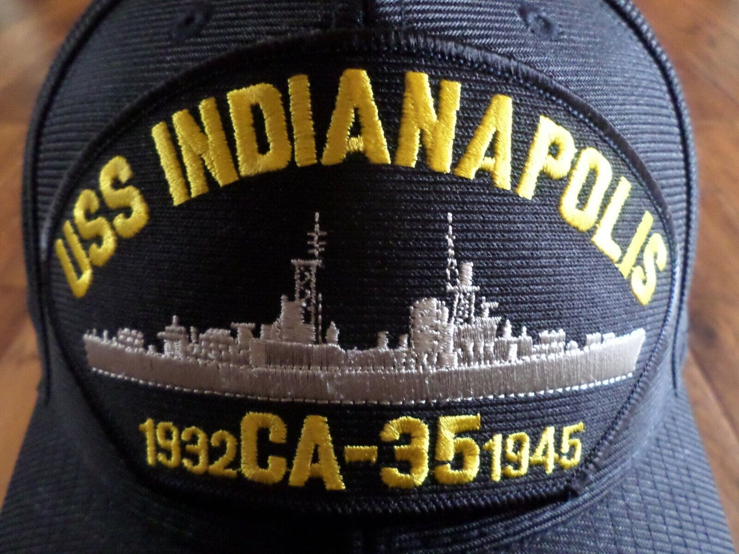 USS INDIANAPOLIS CA-35 1932-1945 U.S NAVY SHIP HAT OFFICIAL MILITARY BALL CAP