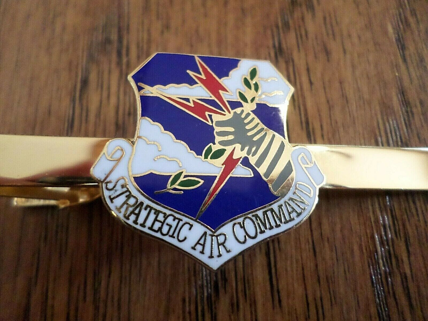 U.S MILITARY AIR FORCE SAC STRATEGIC AIR COMMAND TIE BAR TIE TAC CLIP ON TYPE