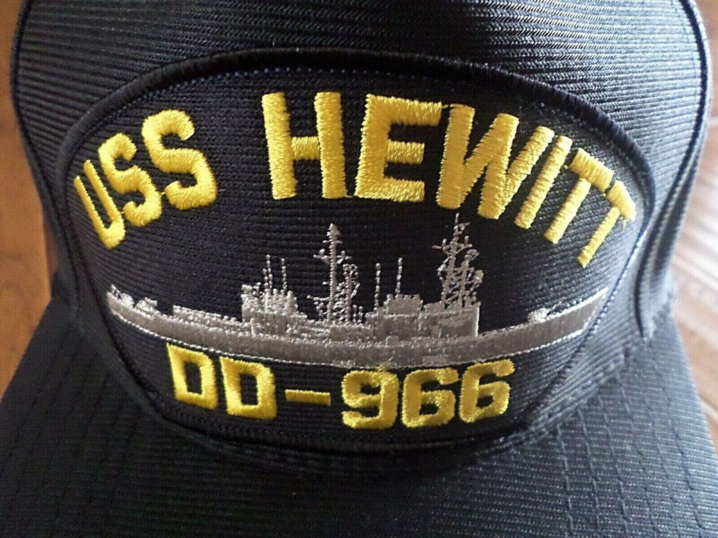 USS HEWITT DD-966 NAVY SHIP HAT U.S MILITARY OFFICIAL BALL CAP U.S.A MADE