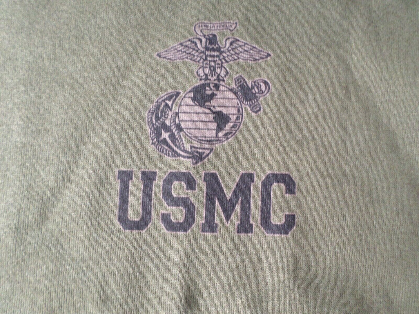 NEW U.S MARINE CORPS SWEATSHIRT U.S.M.C. E.G.A  OD GREEN SIZE MEDIUM U.S.A MADE