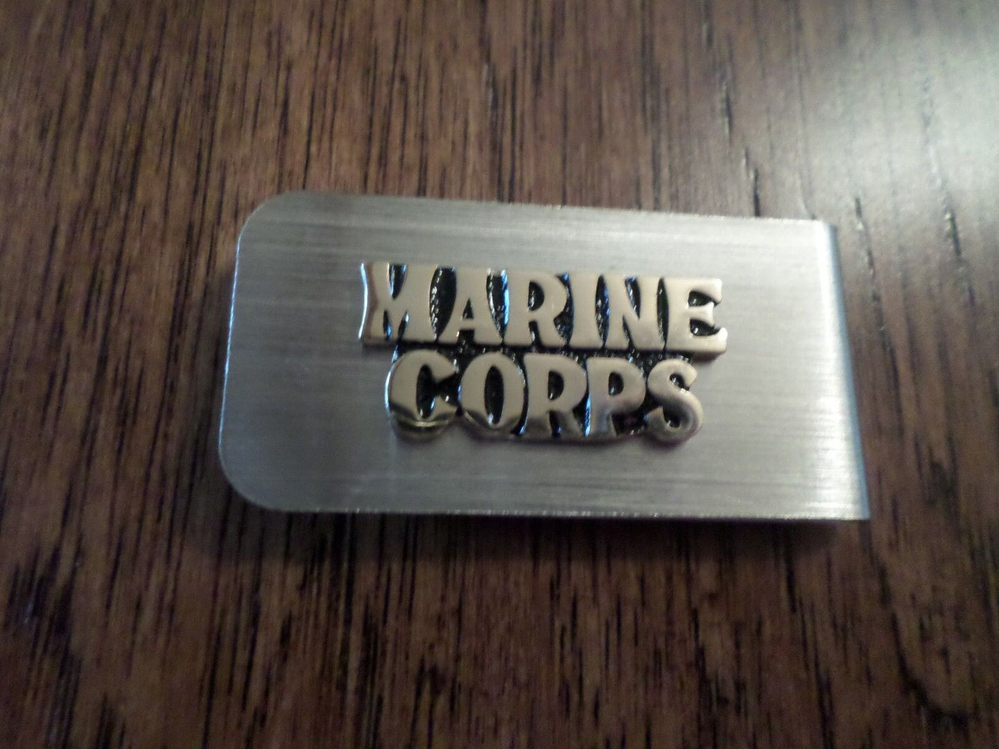 U.S MILITARY MARINE CORPS METAL MONEY CLIP U.S.A MADE NEW IN BAGS