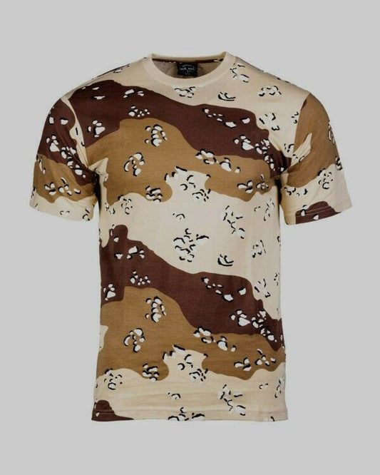 U.S Military Desert Camouflage Pattern T-Shirt Combat Army Tee 100% Cotton