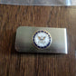 U.S MILITARY NAVY INSIGNIA LOGO METAL MONEY CLIP U.S.A MADE NEW IN BAGS