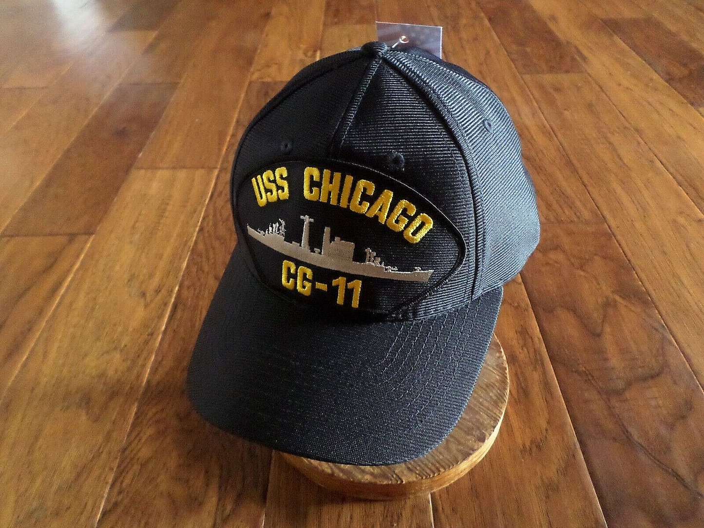 USS CHICAGO CG-11 U.S NAVY SHIP HAT OFFICIAL MILITARY BALL CAP U.S.A MADE