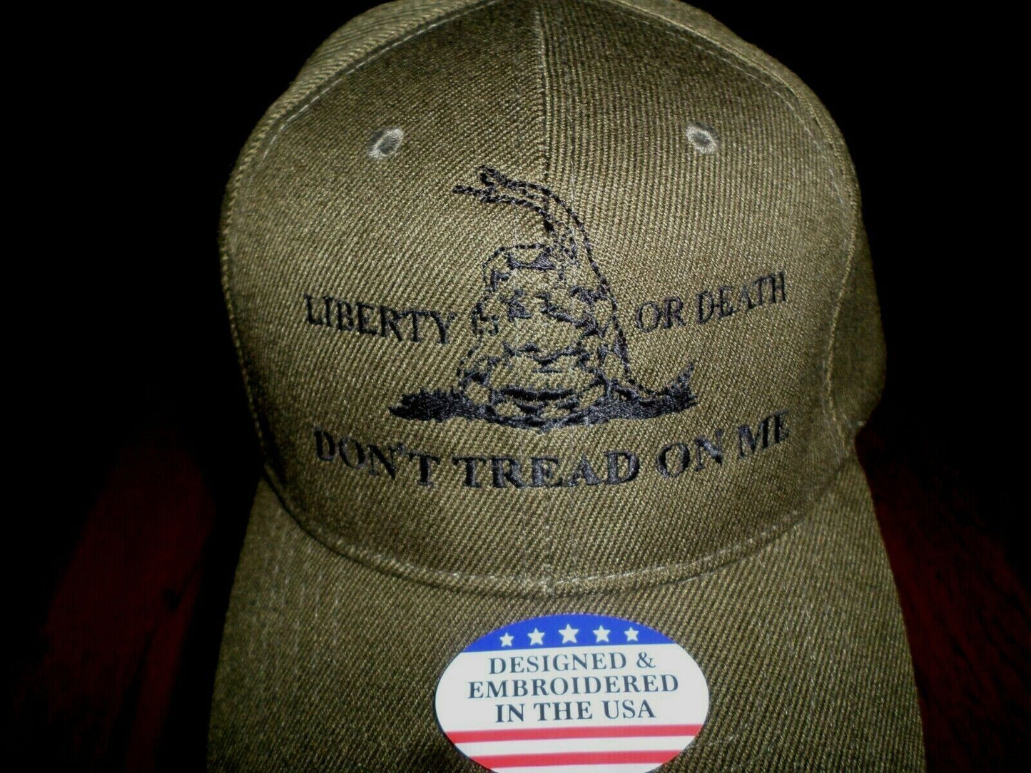 DON'T TREAD ON ME 6 PANEL CAP EMBROIDERED HAT 2nd AMENDMENT