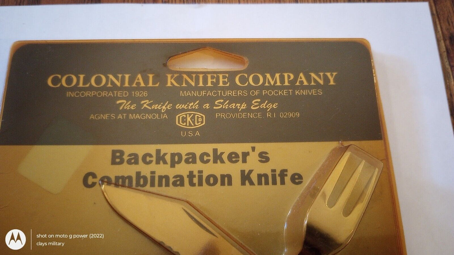 COLONIAL KNIFE COMPANY BACKPACKER'S COMBINATION POCKET KNIFE VINTAGE NEW