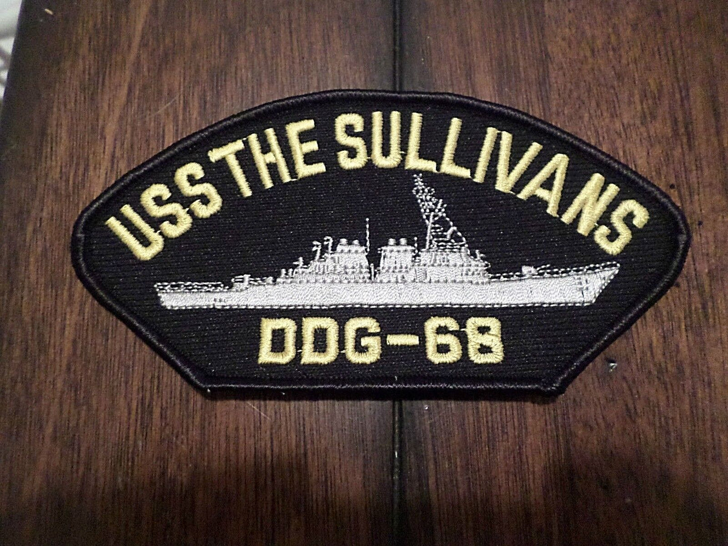 USS SULLIVANS DDG-68 U.S.NAVY SHIP HAT PATCH DESTROYER MADE IN THE U.S.A