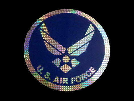 U.S MILITARY AIR FORCE LARGE OVERSIZED PRISM WINDOW DECAL STICKER 12" INCHES