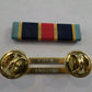 NAVY MARINE CORPS OVERSEAS SERVICE RIBBON WITH BRASS RIBBON HOLDER US MILITARY