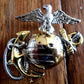 U.S MARINE CORPS EGA LAPEL HAT PIN USMC EAGLE GLOBE & ANCHOR CAP INSIGNIA LEFT