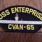 U.S NAVY SHIP HAT PATCH USS ENTERPRISE CVAN-65 CARRIER USA MADE HEAT TRANSFER