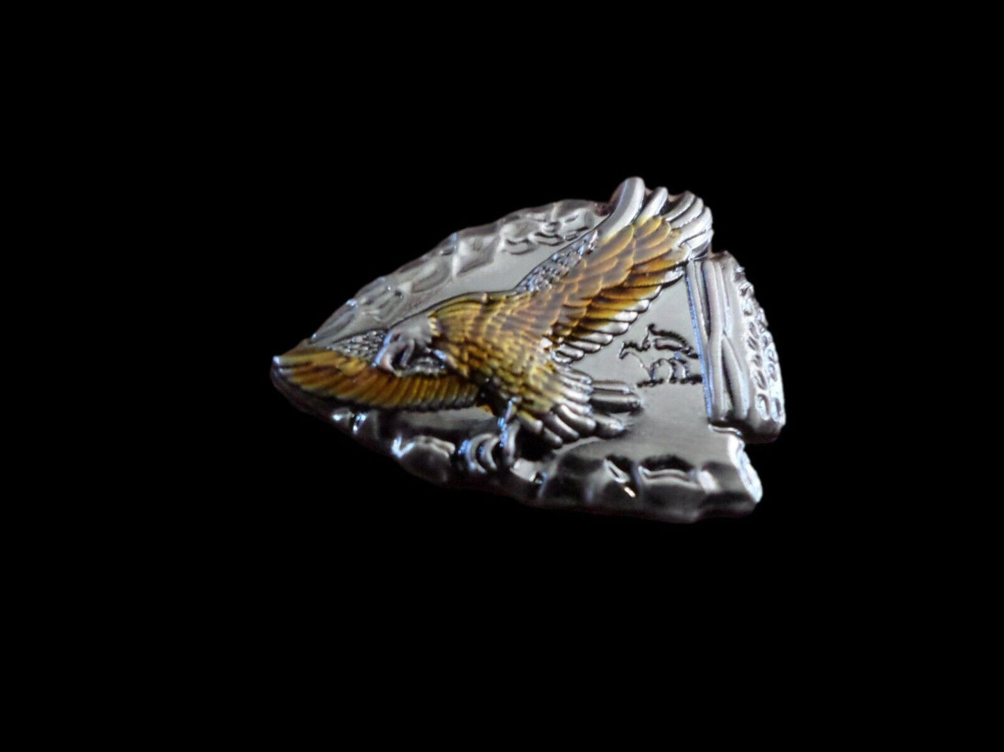 Flying Eagle Arrow Head Lapel Pin Tie Tac Hat Pin Double Post Back New In Bags