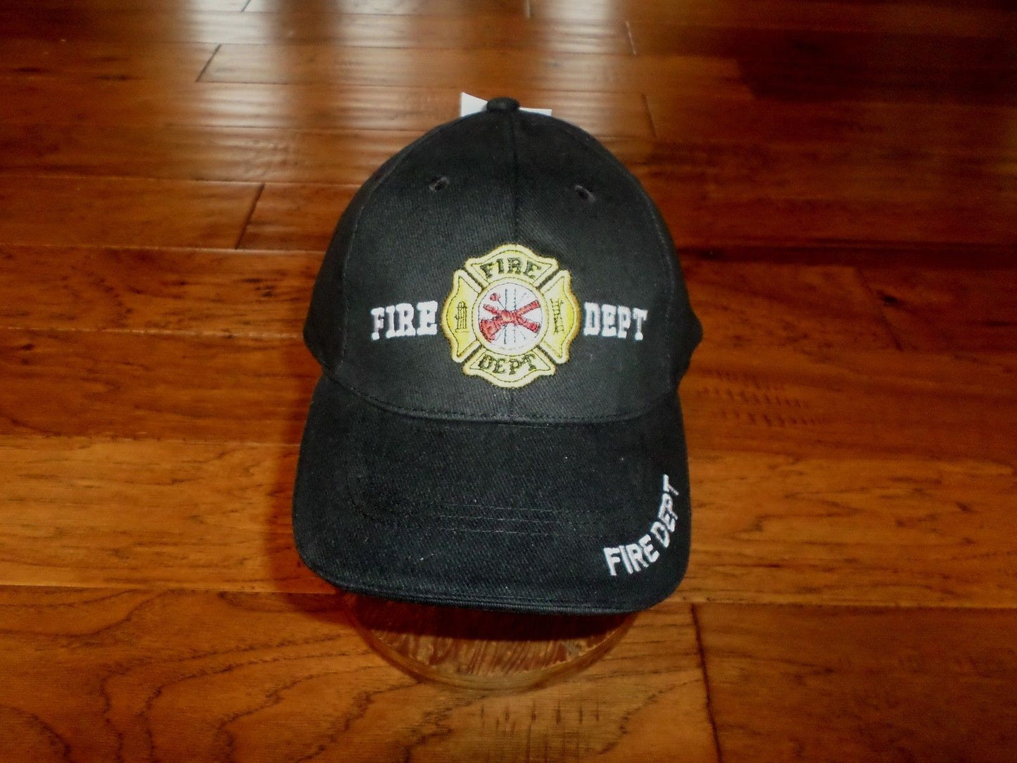 FIRE DEPARTMENT BALL CAP HAT EMBROIDERED 100% COTTON ADJUSTABLE ONE SIZE FITS