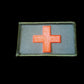 MEDIC RED CROSS MILITARY HAT OD GREEN MASH BASEBALL CAP H&L PATCH