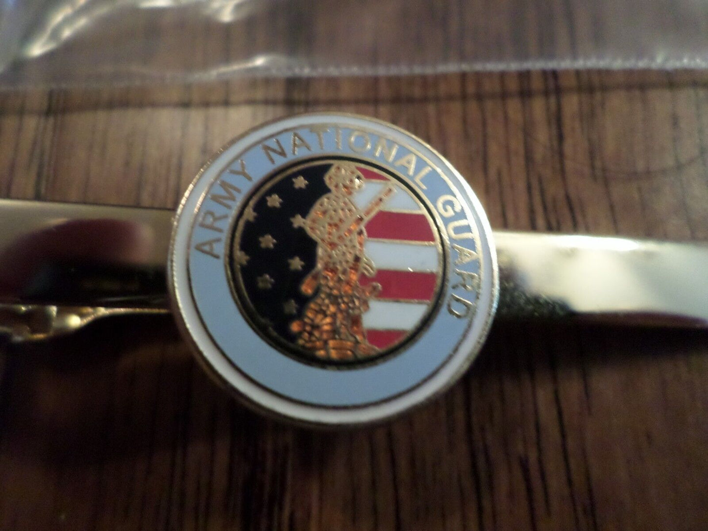 U.S MILITARY ARMY NATIONAL GUARD TIE BAR TIE TAC ARMY U.S.A MADE