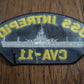 USS INTREPID CVA-11 U.S NAVY CARRIER SHIP HAT PATCH U.S.A MADE HEAT TRANSFER