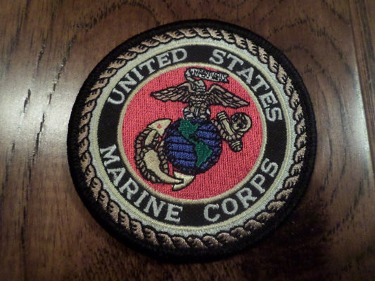 U.S.MILITARY MARINE CORPS PATCH EAGLE GLOBE AND ANCHOR FULL COLOR EGA 3 X 3.