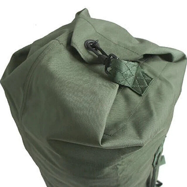 NEW USA Made Army Military Duffle Bag Sea Bag OD Green Top Load Shoulder  Straps