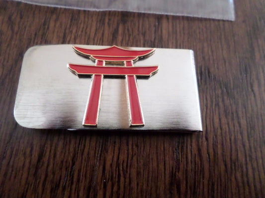 U.S MILITARY JAPANESE TORII MONEY CLIP ARMY NAVY MARINE CORPS AIR FORCE