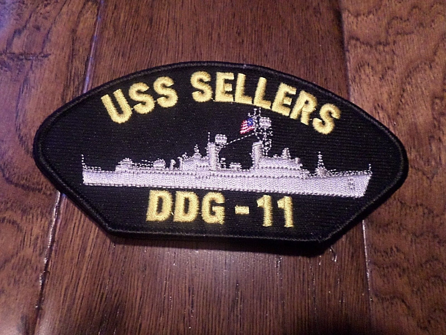 U.S NAVY SHIP HAT PATCH. USS SELLERS DDG-11 SHIP PATCH U.S.A MADE HEAT TRANSFER