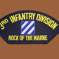 U.S MILITARY ARMY 3rd INFANTRY HAT PATCH ROCK OF THE MARNE
