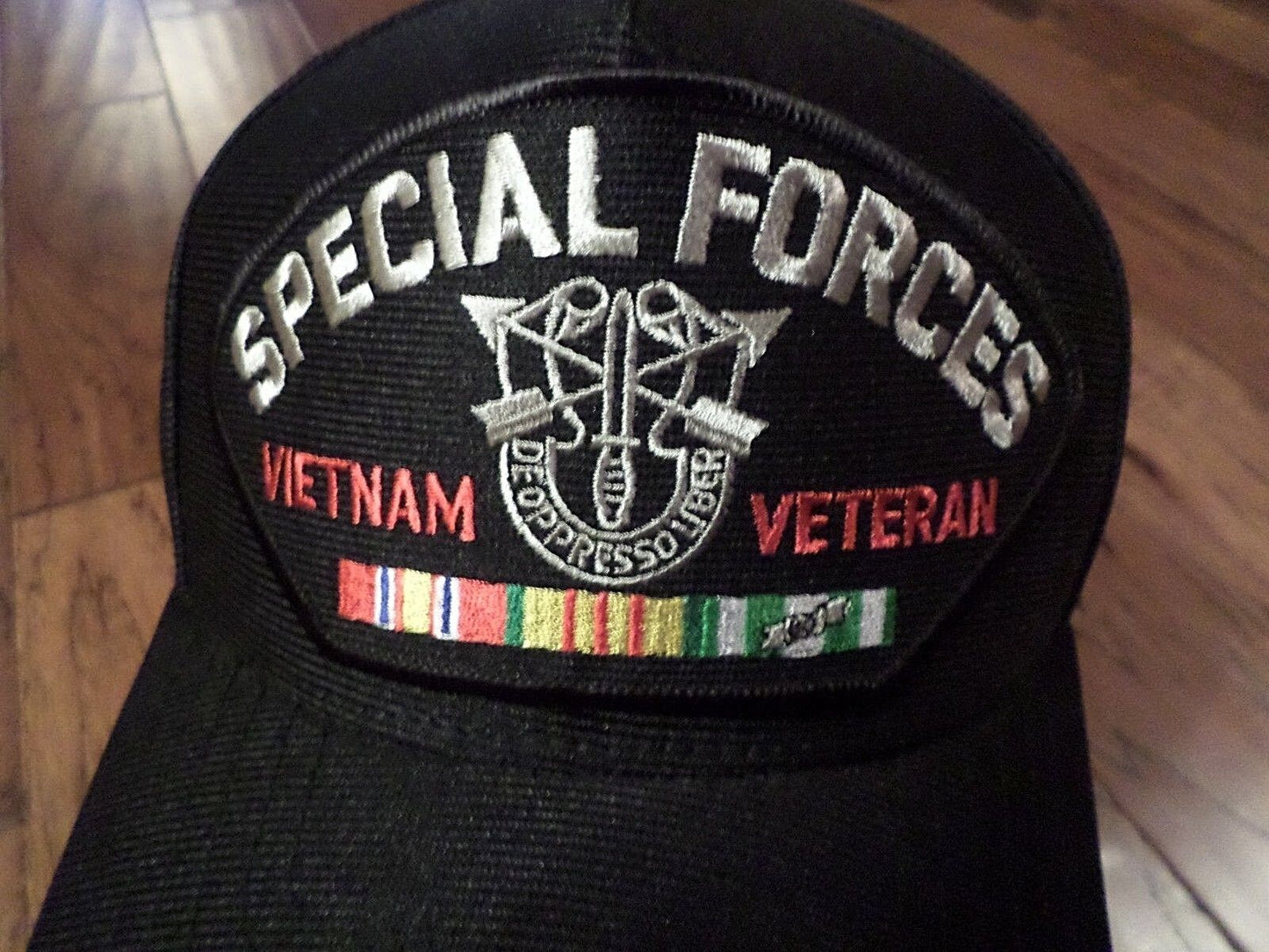 U.S MILITARY ARMY VIETNAM VETERAN SPECIAL FORCES HAT OFFICIAL BALL CAP USA MADE