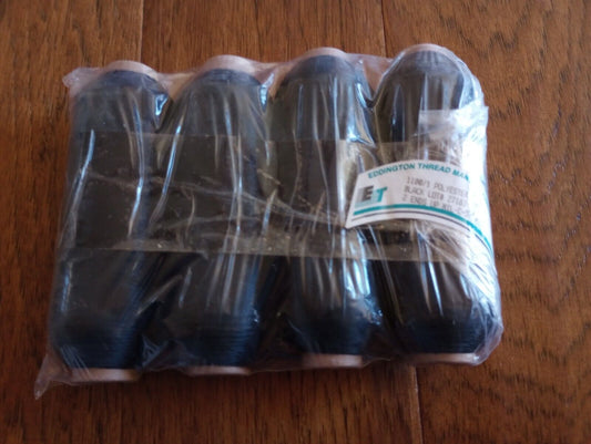 U.S MILITARY SPEC SPOOL BOBBINS MACHINE THREAD BLACK 1100/1 POLYESTER 2 ENDS UP