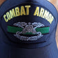 U.S ARMY COMBAT ARMORED BADGE HAT U.S MILITARY OFFICIAL BALL CAP U.S.A MADE