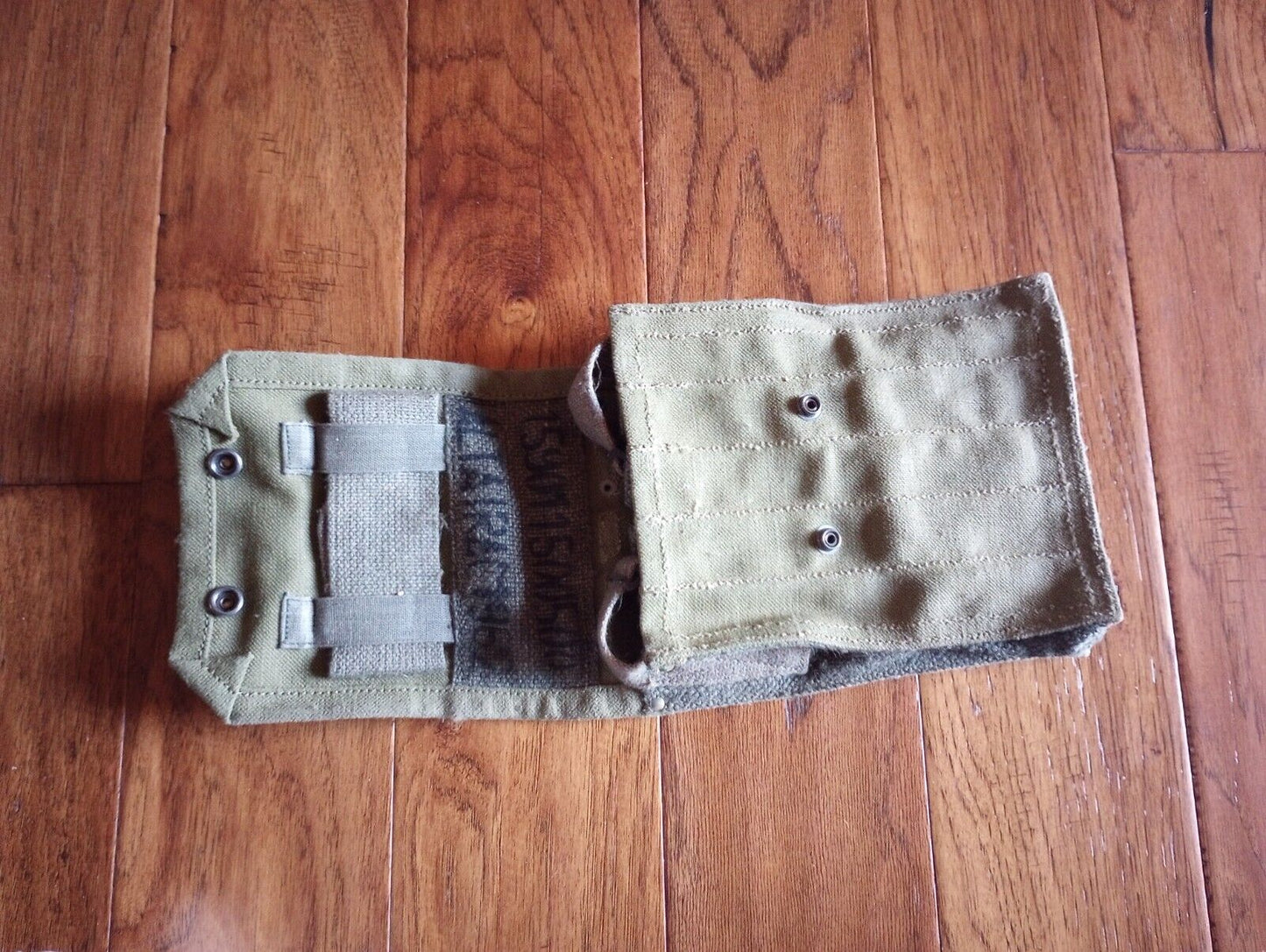 French military mat rifle magazine pouch 5 cell ammo shoulder bag genuine