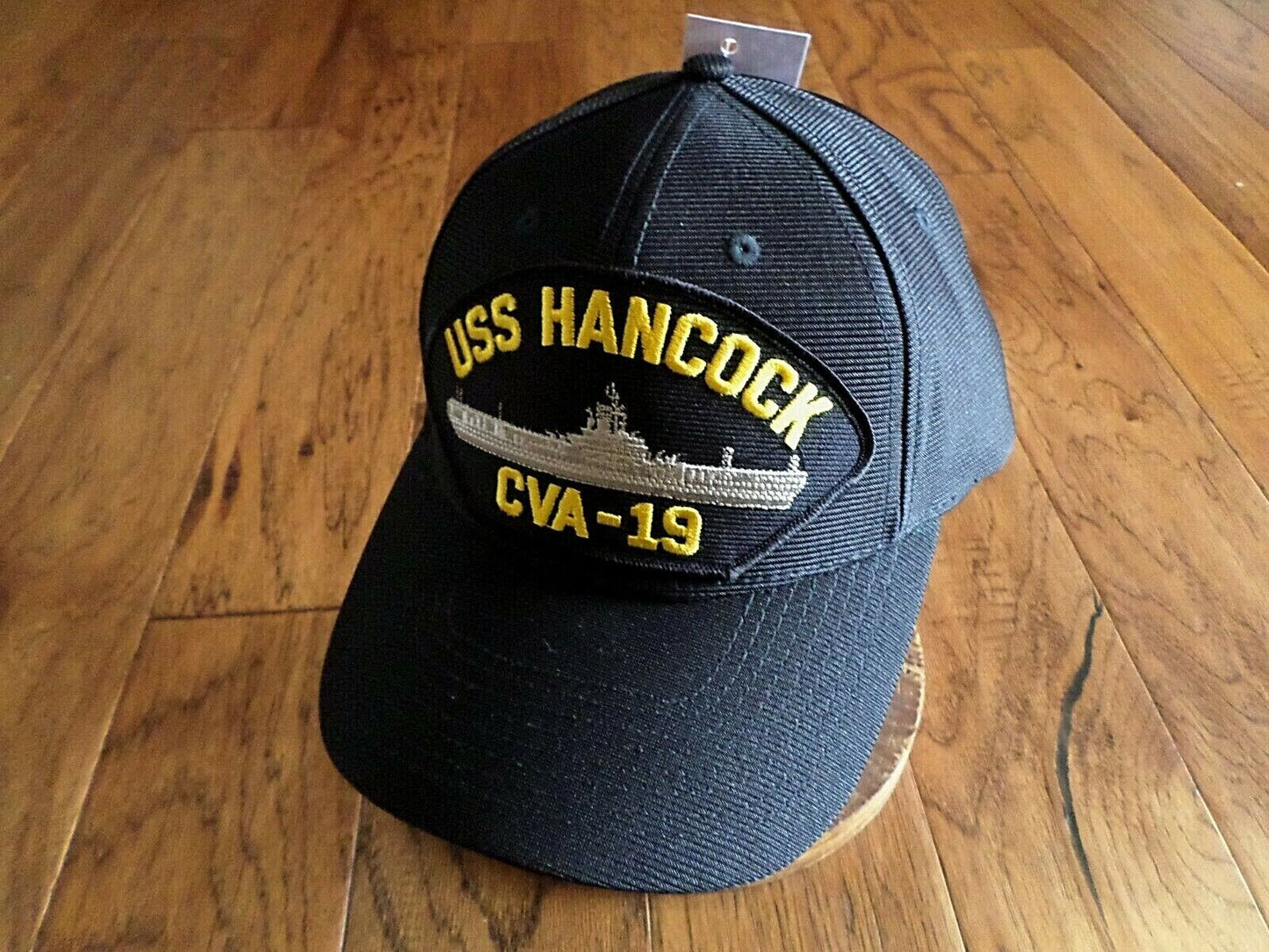 USS HANCOCK CVA-19 U.S NAVY SHIP HAT OFFICIAL U.S MILITARY BALL CAP USA MADE