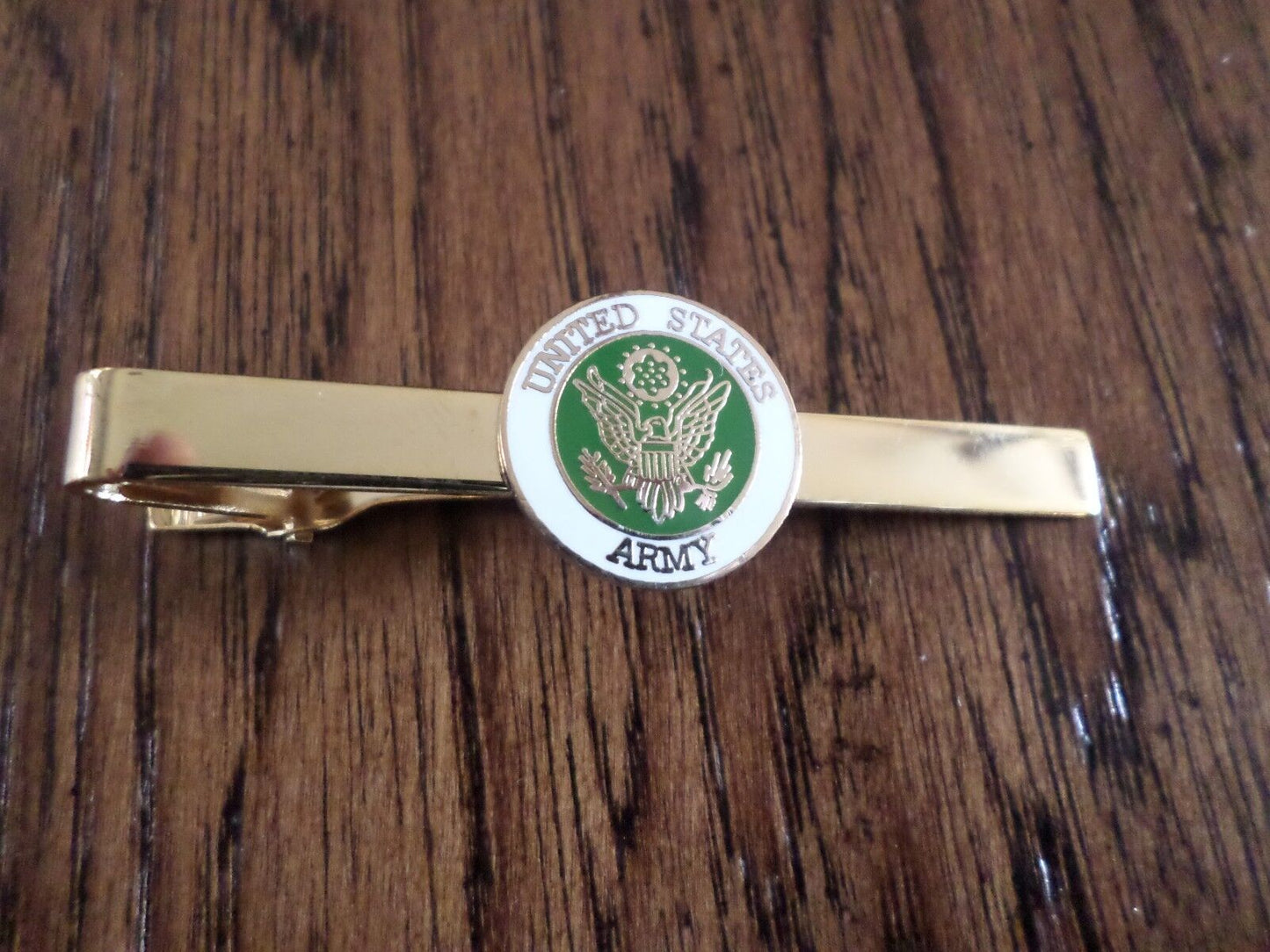 U.S MILITARY ARMY TIE BAR OR TIE TAC CLIP ON TYPE UNITED STATES ARMY U.S.A MADE