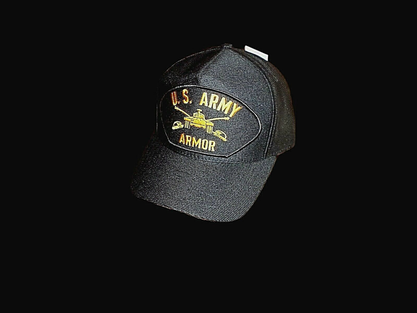 U.S ARMORED DIVISION BALL CAP U.S MILITARY OFFICIAL HEADWEAR HAT U.S.A MADE