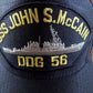 U.S NAVY USS JOHN S McCAIN DDG 56 NAVY SHIP HAT U.S MILITARY OFFICIAL CAP USA