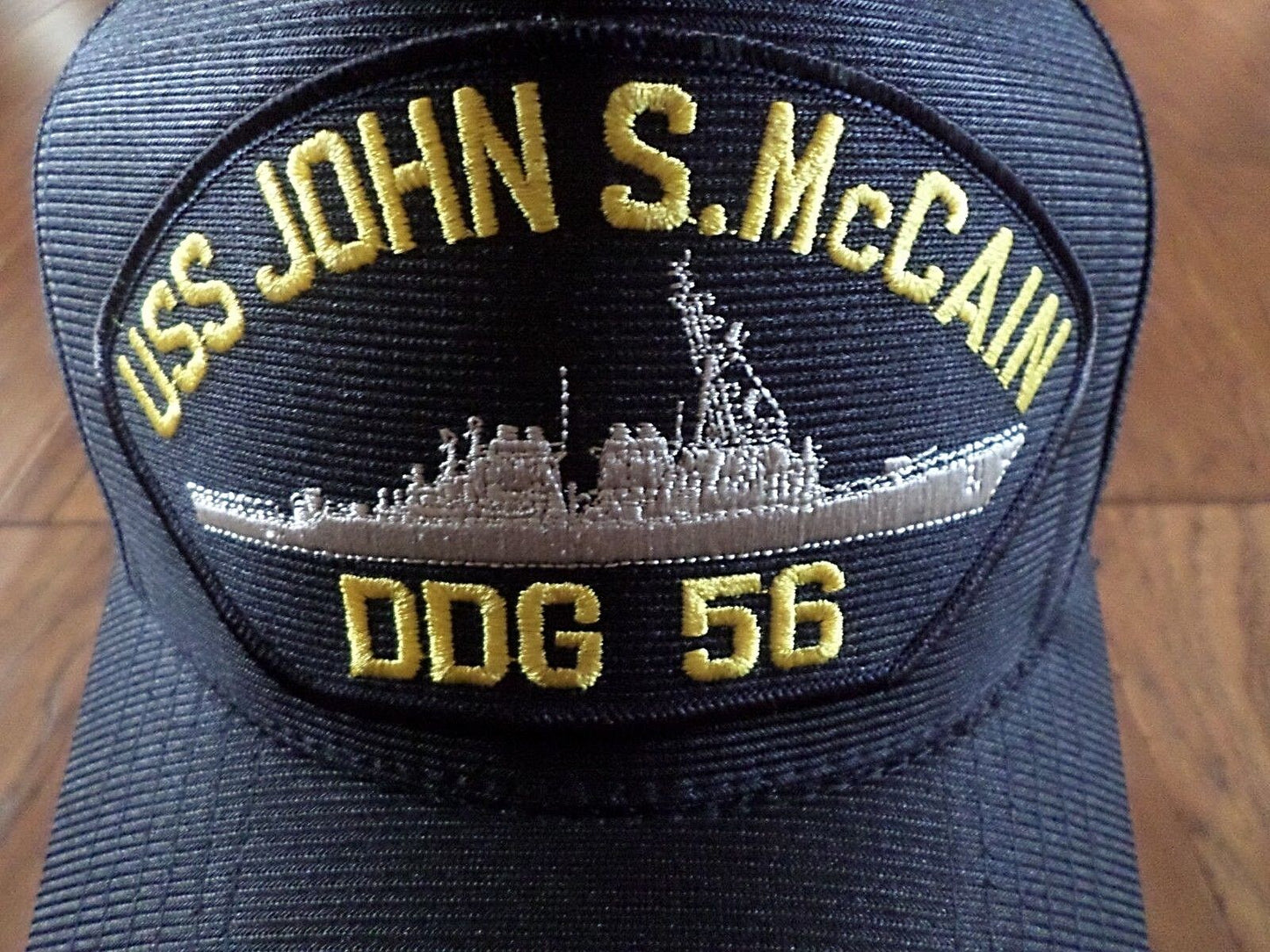 U.S NAVY USS JOHN S McCAIN DDG 56 NAVY SHIP HAT U.S MILITARY OFFICIAL CAP USA