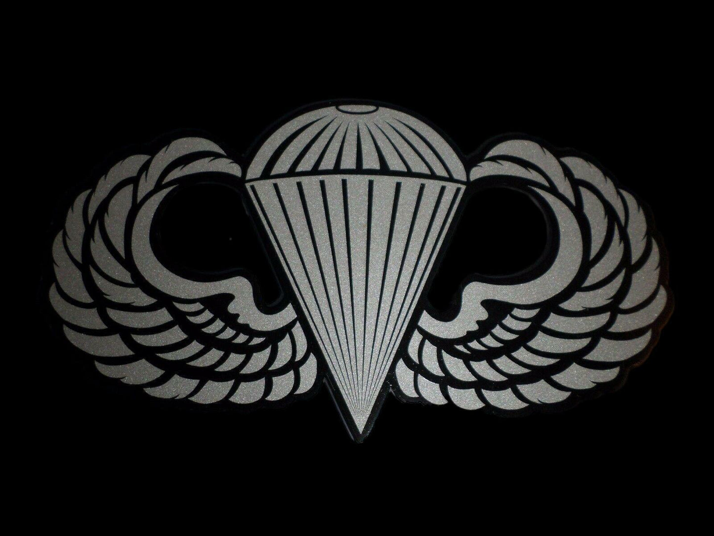 U.S MILITARY ARMY PARATROOPER JUMP WINGS LARGE WINDOW DECAL STICKER 8" X 4.75"