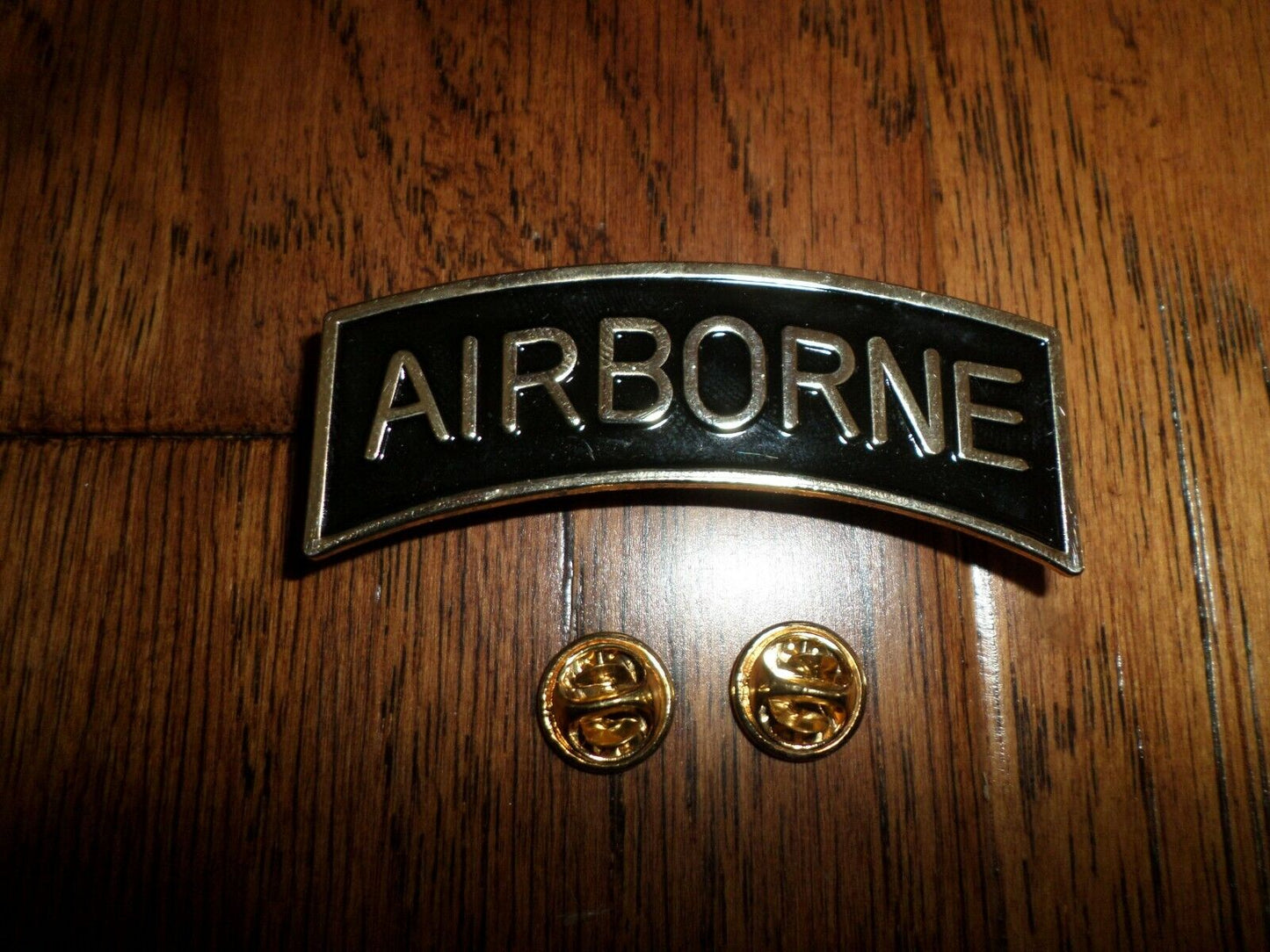 U.S ARMY OVERSIZED AIRBORNE ROCKER BADGE PARATROOPER HAT LAPEL PIN