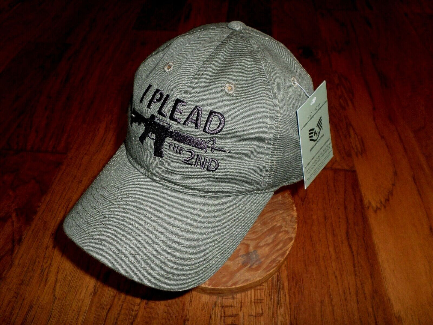 I Plead The 2nd Amendment Hat Embroidered Polo green Baseball Cap Relaxed Fit