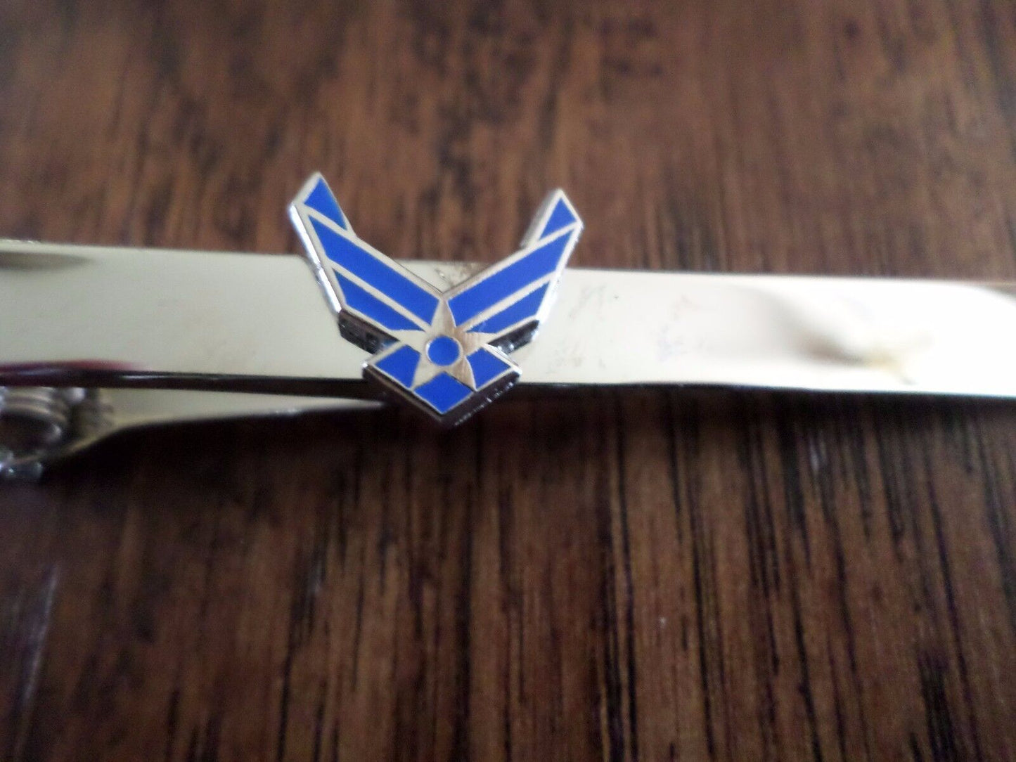 U.S MILITARY AIR FORCE WINGS INSIGNIA TIE BAR OR TIE TAC CLIP ON TYPE