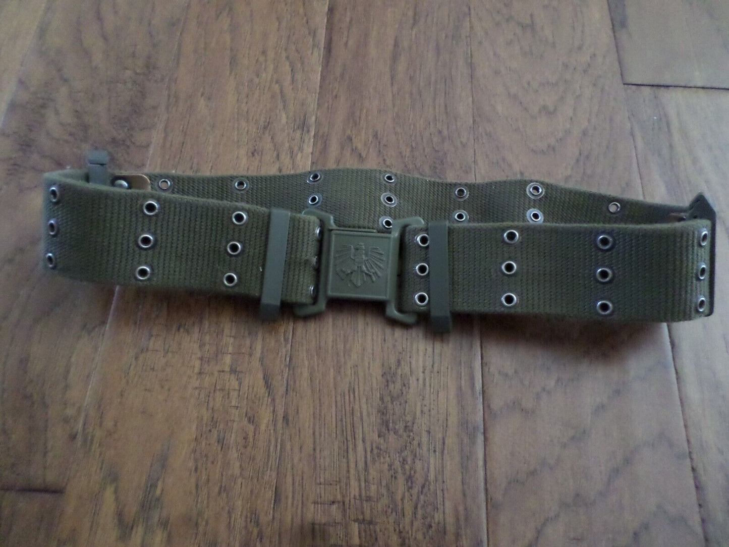 GENUINE AUSTRIAN MILITARY GLOCK ARMY COMBAT PISTOL BELT AND BUCKLE