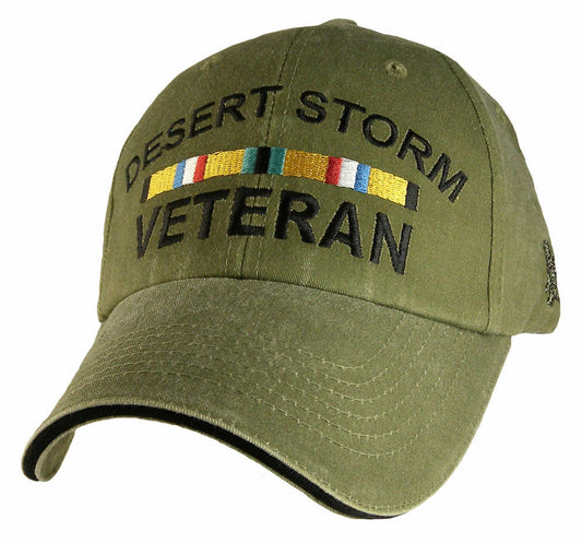 NEW U.S MILITARY DESERT STORM VETERAN HAT ARMY MARINE CORPS STONE WASHED