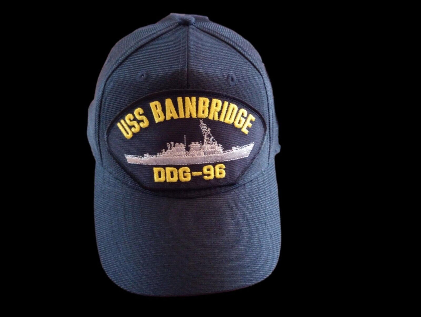 USS BAINBRIDGE DDG-96 U.S NAVY SHIP HAT OFFICIAL MILITARY BALL CAP U.S MADE