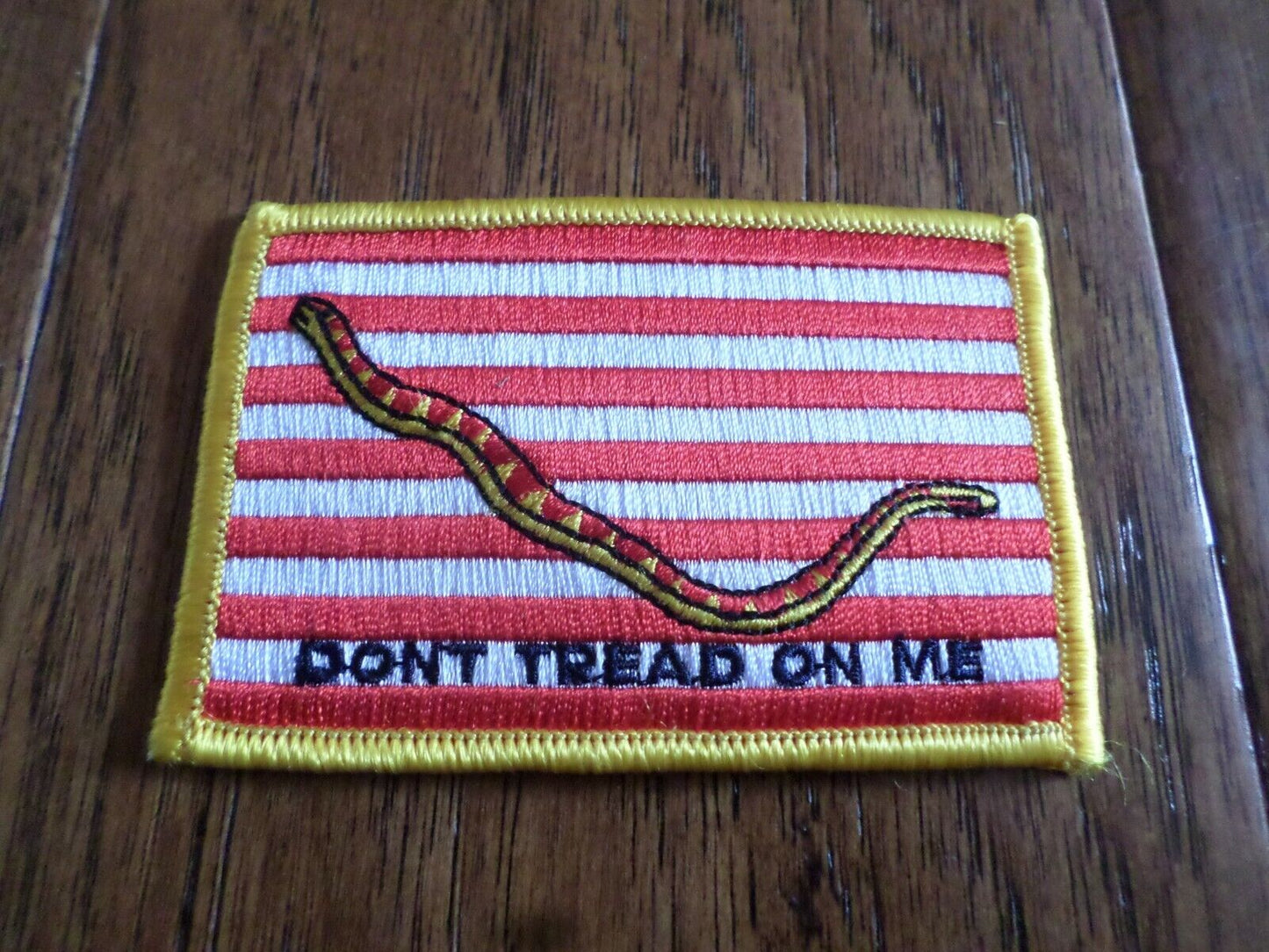 DON'T TREAD ON ME FLAG PATCH 3 1/2" X 2 1/2" INCHES HEAT TRANSFER