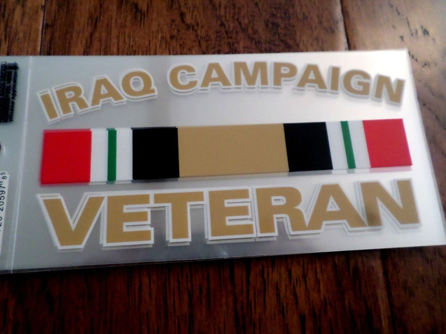 U.S MILITARY IRAQ CAMPAIGN  VETERAN WINDOW DECAL BUMPER STICKER