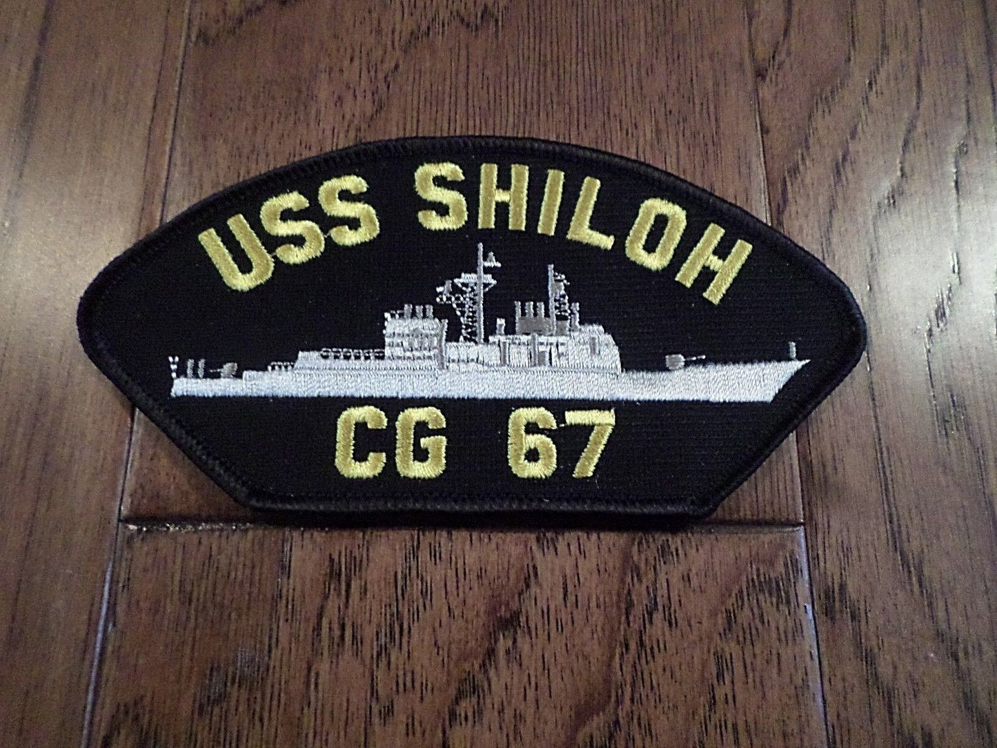 USS SHILOH CG-67 U.S NAVY SHIP HAT PATCH U.S.A MADE HEAT TRANSFER